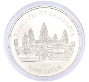 3000 риелей 2024 года Камбоджа «Потерянные тигры Камбоджи» (Цветное покрытие) — Фото №2