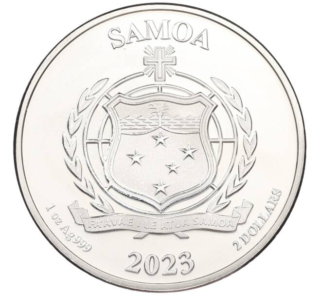 Монета 2 доллара 2023 года Самоа «Форсаж — Четверть мили за раз» (Артикул: K10-15973) — Фото №2