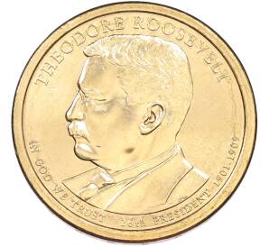 1 доллар 2013 года (D) США «26-й президент США Теодор Рузвельт» — Фото №1