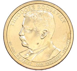 1 доллар 2013 года (D) США «26-й президент США Теодор Рузвельт» — Фото №1