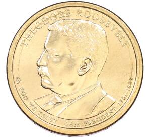 1 доллар 2013 года (D) США «26-й президент США Теодор Рузвельт» — Фото №1