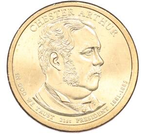 1 доллар 2012 года (P) США «21-й президент США Честер Артур» — Фото №1