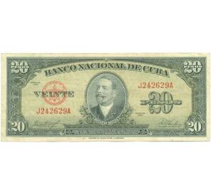 20 песо 1958 года Куба — Фото №1