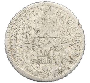 4 шиллинга 1725 года Гамбург — Фото №1