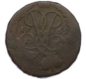 2 копейки 1759 года (Номинал сверху) — Фото №1
