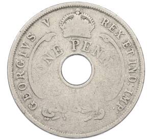 1 пенни 1919 года Британская Западная Африка — Фото №2