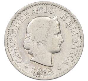 5 раппенов 1882 года Швейцария — Фото №1