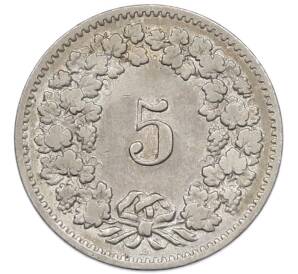 5 раппенов 1882 года Швейцария — Фото №2