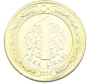 1 лира 2023 года Турция «Инаугурация» — Фото №2
