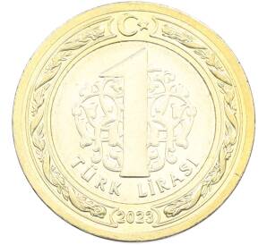 1 лира 2023 года Турция «Инаугурация» — Фото №2