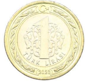 1 лира 2023 года Турция «Инаугурация» — Фото №2