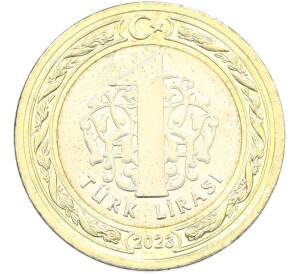 1 лира 2023 года Турция «Инаугурация» — Фото №2