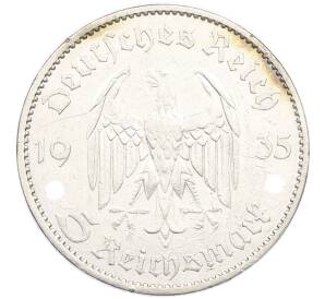 5 рейхсмарок 1935 года A Германия «Годовщина нацистского режима — Гарнизонная церковь в Постдаме» (Кирха) — Фото №2