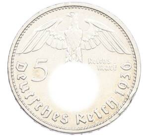 5 рейхсмарок 1936 года D Германия — Фото №1