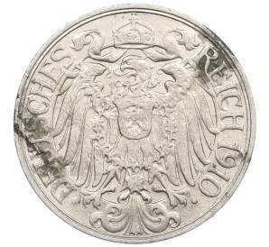 25 пфеннигов 1910 года J Германия — Фото №2