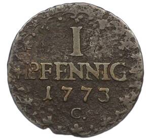 1 пфенниг 1773 года Саксония — Фото №1