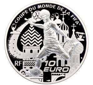 10 евро 2018 года Франция «Чемпионат мира по футболу 2018 в России» — Фото №1