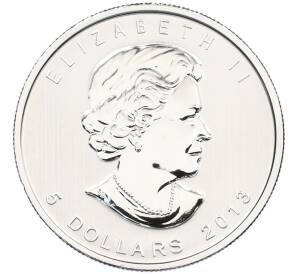 5 долларов 2013 года Канада «Канадская Фауна — Бизон» — Фото №2