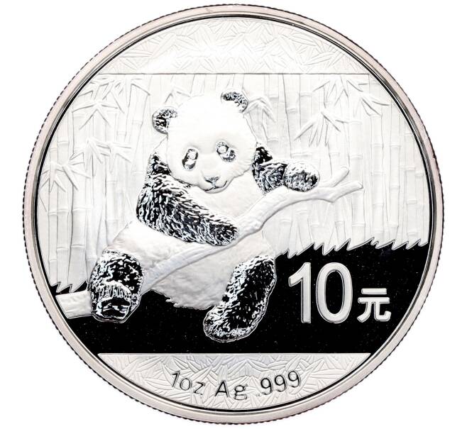 Монета 10 юаней 2014 года Китай «Панда» (Артикул: K10-16435) — Фото №1