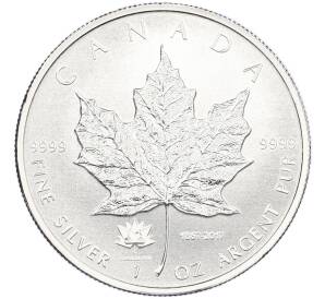 5 долларов 2017 года Канада «Кленовый лист» — Фото №1