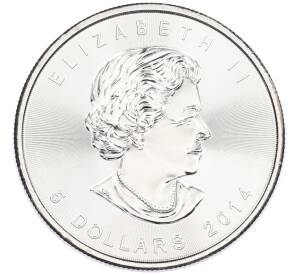 5 долларов 2014 года Канада «Кленовый лист» — Фото №2