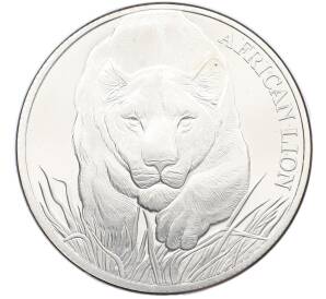 5000 франков 2017 года Чад «Фауна Африки — Африканский лев» — Фото №1