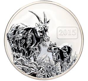 5 долларов 2015 года Токелау «Китайский гороскоп — Год козы» — Фото №1