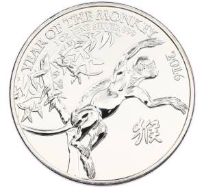 2 фунта 2016 года Великобритания «Китайский гороскоп — Год обезьяны» — Фото №1