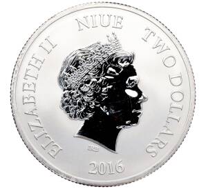 2 доллара 2016 года Ниуэ «Бисса» — Фото №2