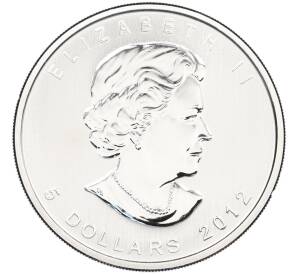 5 долларов 2012 года Канада «Кленовый лист» — Фото №2