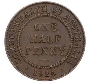 1/2 пенни 1926 года Австралия — Фото №1