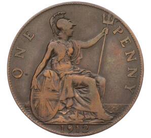 1 пенни 1912 года Великобритания — Фото №1
