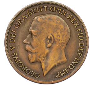 1 пенни 1920 года Великобритания — Фото №2