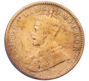 1/4 анны 1914 года Британская Индия — Фото №2