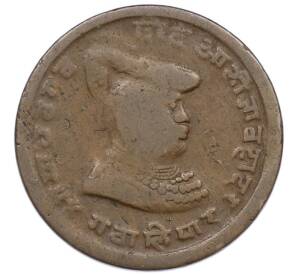 1/4 анны 1917 года Британская Индия — княжество Гвалиор — Фото №1