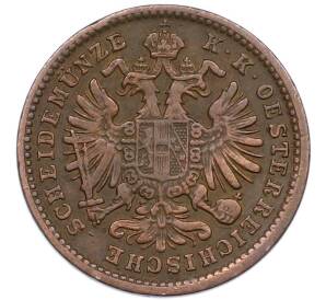 1 крейцер 1885 года Австрия — Фото №2