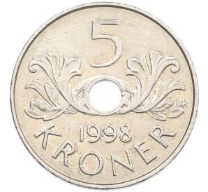 5 крон 1998 года Норвегия — Фото №1