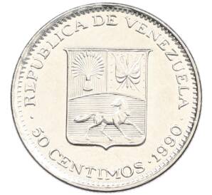 50 сентимо 1990 года Венесуэла — Фото №1