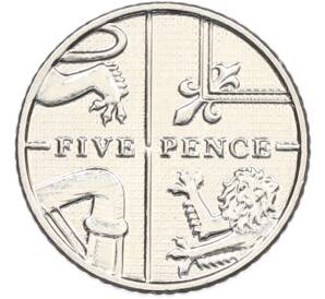 5 пенсов 2014 года Великобритания — Фото №1