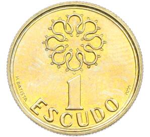 1 эскудо 2000 года Португалия — Фото №2
