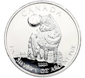5 долларов 2011 года Канада «Канадская Фауна — Волк» — Фото №1