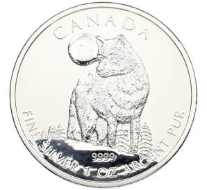 5 долларов 2011 года Канада «Канадская Фауна — Волк» — Фото №1