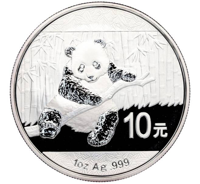 Монета 10 юаней 2014 года Китай «Панда» (Артикул: K10-16527) — Фото №1