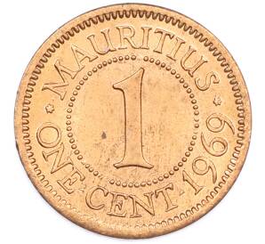 1 цент 1969 года Маврикий — Фото №1
