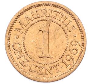 1 цент 1969 года Маврикий — Фото №1