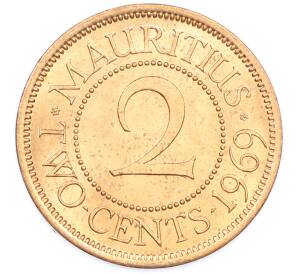 2 цента 1969 года Маврикий — Фото №1