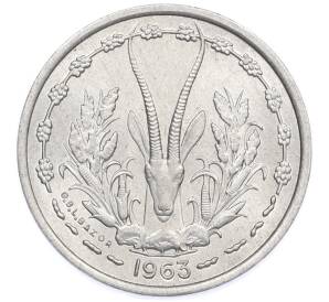 1 франк 1963 года Западная Африка — Фото №1