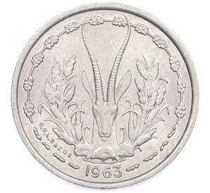 1 франк 1963 года Западная Африка — Фото №1