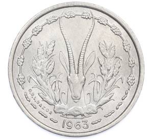 1 франк 1963 года Западная Африка — Фото №1