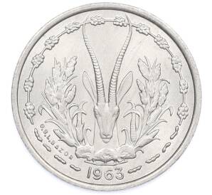 1 франк 1963 года Западная Африка — Фото №1